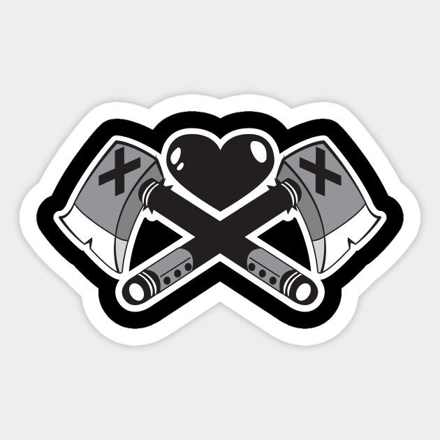 MBD Axe Sticker by Mess By Design 